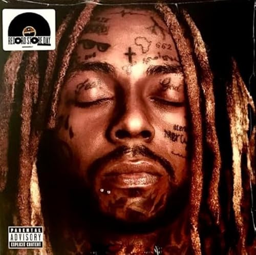Vinyl record cover featuring 2 Chainz with facial tattoos and dreadlocks.