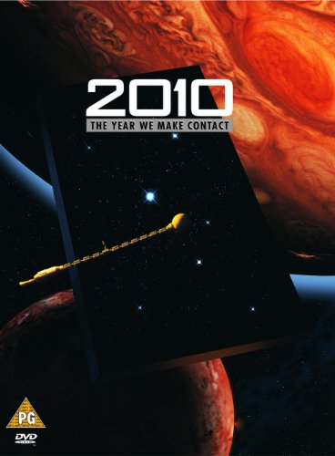 “2010” Blu-ray cover with a spaceship and planetary background.