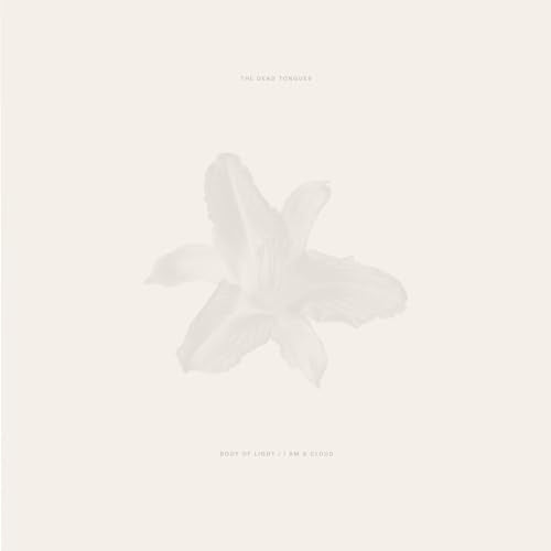 Vinyl record cover with a pale, centered image of a white lily.