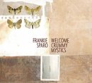 Vinyl record cover with butterflies and text: “Frankie Sparo, Welcome Crummy Mystics.”