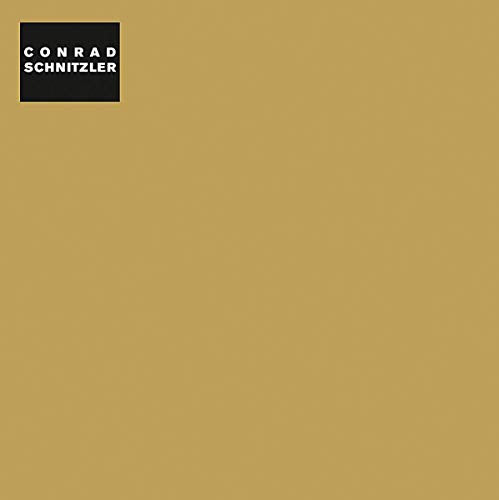 CD cover for Conrad Schnitzler’s “Gold”, with gold background and black text.