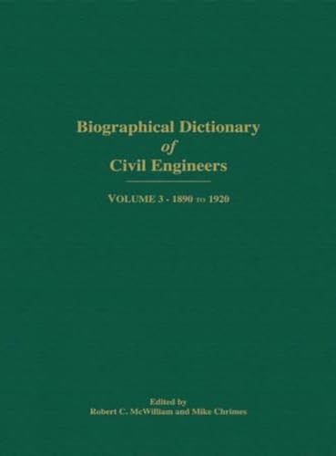 Biographical Dictionary of Civil Engineers in Great Britain and Ireland - Volume 3 : 1890-1920