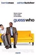 Guess Who?" DVD cover featuring Bernie Mac and Ashton Kutcher on a yellow couch.