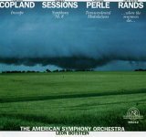 CD cover with a stormy sky over a green field, composers’ names listed.