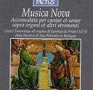 CD cover for "Musica Nova" by Liuwe Tamminga, featuring Renaissance art.