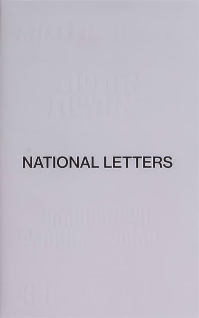 Book cover with the title "NATIONAL LETTERS" in large, dark text.