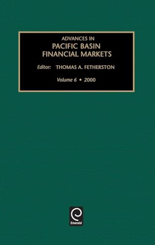 Advances in Pacific Basin Financial Markets