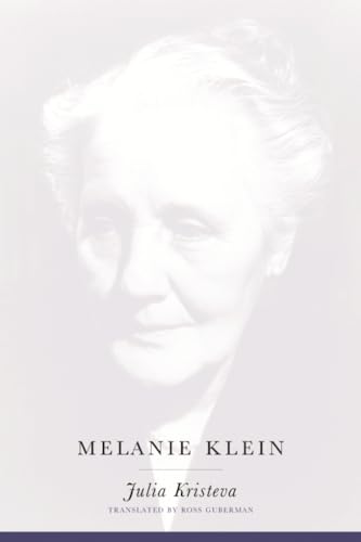 Book cover with a faded portrait of Melanie Klein and text details.