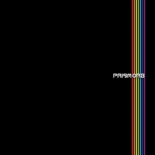 Black background with vertical rainbow stripes and the word "PRISMORB".