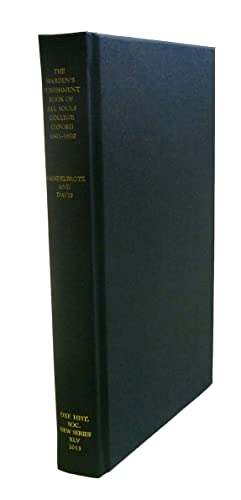 The Wardens Punishment Book of All Souls College