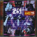 CD cover for “Brits 98” with abstract figures and bold text.