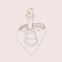 Line drawing of a futuristic, abstract structure on a pale background.