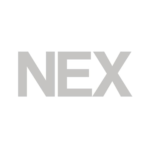 Gray "NEX" text on a white background, likely album artwork.
