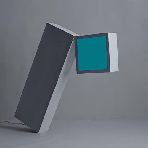CD case with angled gray and teal geometric shapes on a gray background.
