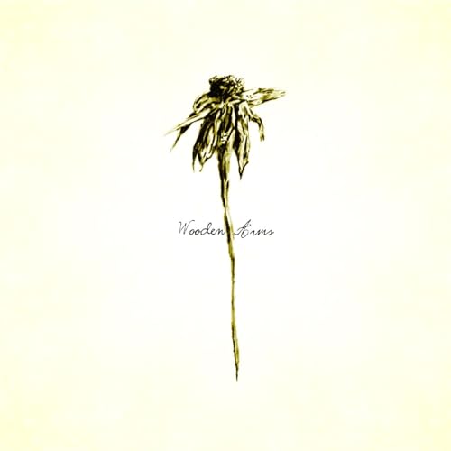 Dried flower illustration with album title "Wooden Arms" below.
