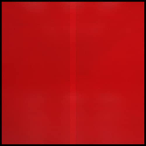 Red CD case for Genesis Owusu’s “Struggler” album, with a vertical line.