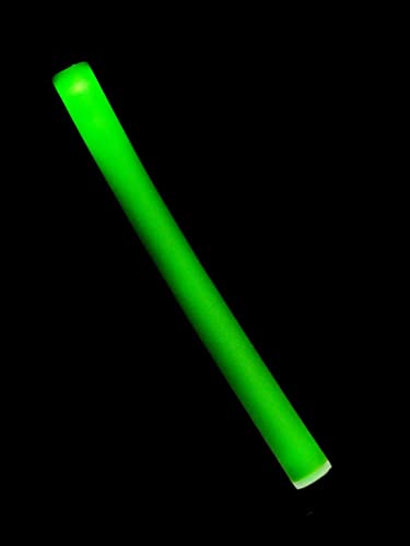 Smiffys 53302 19" LED Light Up Foam Baton, Unisex Children, Green, One Size