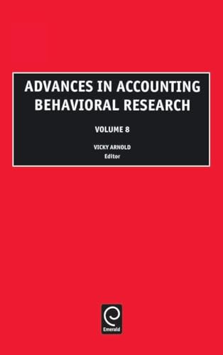 Advances in Accounting Behavioral Research