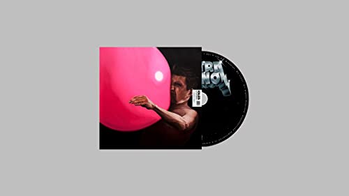 Idles "Ultra Mono" CD cover: man reaching for a pink bubble.