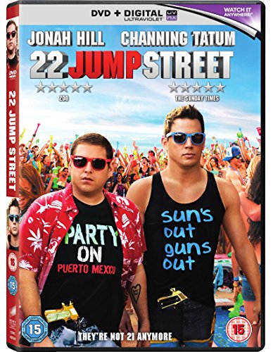 22 Jump Street DVD cover featuring Jonah Hill and Channing Tatum.