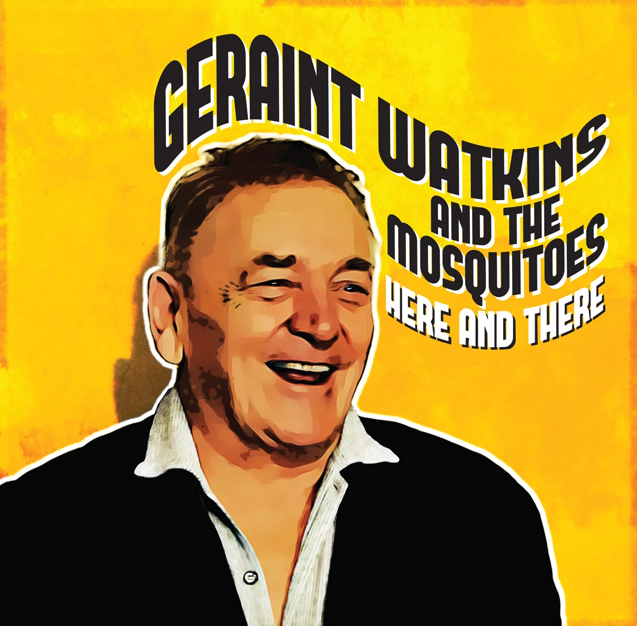 Album cover for Geraint Watkins And The Mosqui, featuring a portrait.