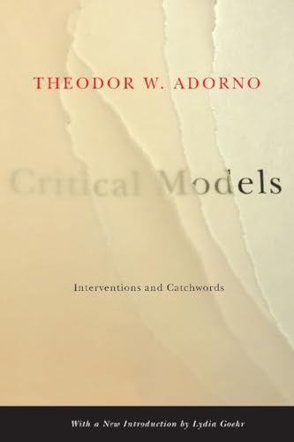Critical Models: Interventions and Catchwords