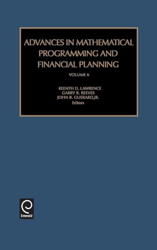 Advances in Mathematical Programming and Financial Planning