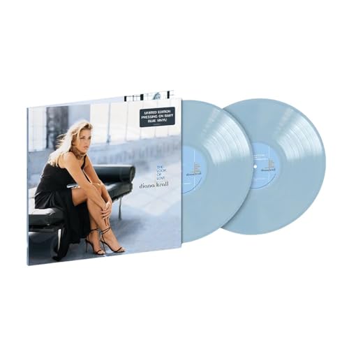 Diana Krall’s “The Look Of Love” double vinyl record, light blue color.