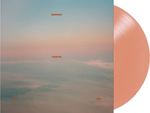 Warpaint album cover and orange vinyl record against a white background.