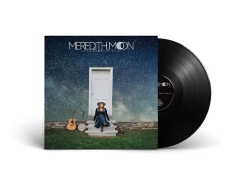 Vinyl record of Meredith Moonās āConstellationsā with starry night cover art.
