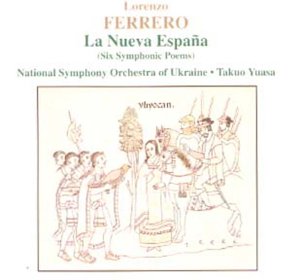 CD cover for "Ferrerola Nueva Espana" featuring a historical illustration.
