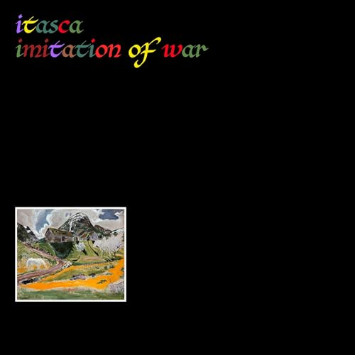 Itasca “Imitation of War” vinyl record cover with landscape painting.