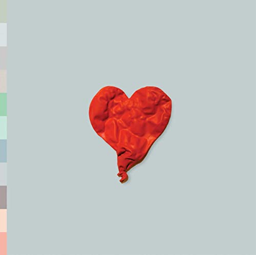 Kanye West CD with black background and white font, possibly gradient or minimalist design.