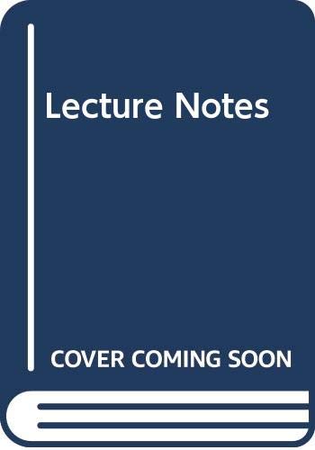 Lecture Notes: Oncology