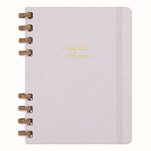 Moleskine Undated Planner, 12-Month Spiral Planner with Hard Cover, Size XL 20 x 25 cm, Crush Grape