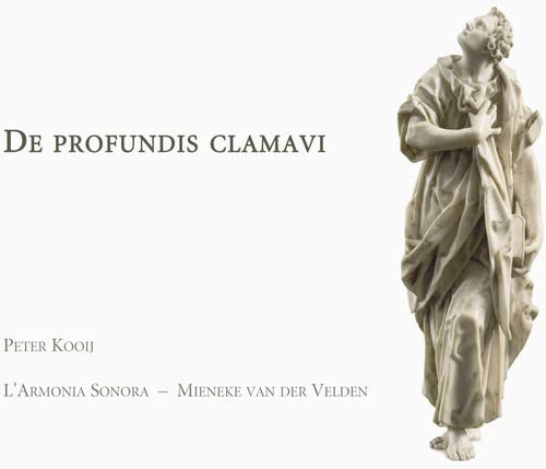 CD cover: statue of a praying figure with text āDe Profundis Clamaviā.
