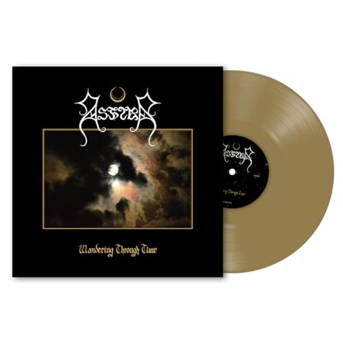 Vinyl record for Ashtar’s “Wandering Through Time” with moonlit cover art.
