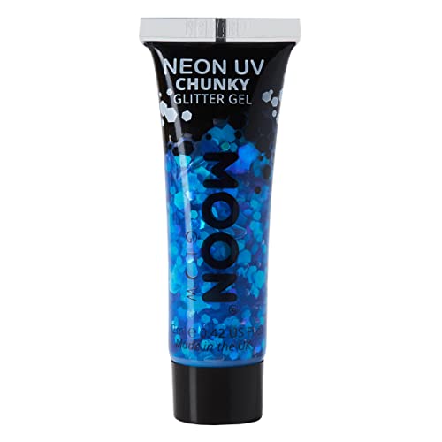 Moon Glow - Neon UV Chunky Glitter Gel, Blue