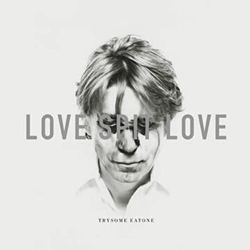 Black and white album cover featuring a distorted portrait and text.