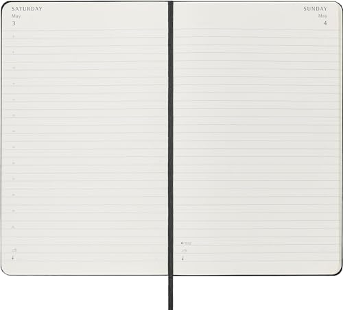 Moleskine 2025 12-Month Daily Large Hardcover Notebook: Black