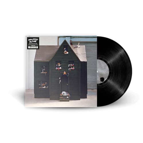 NewDad’s “Altar” vinyl record with a black house illustration.