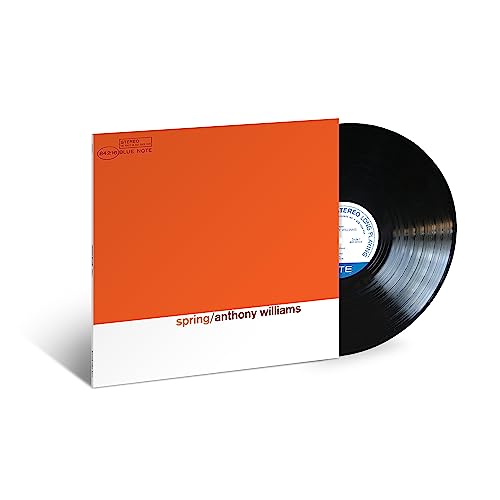 Vinyl record with orange and white cover, titled "spring/anthony williams".
