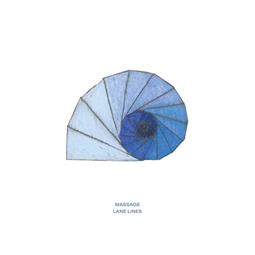 Blue spiral design on a white background with album title below.