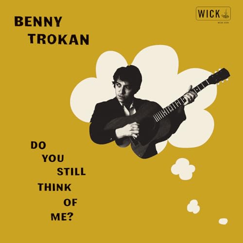 Benny Trokan album cover: man with guitar on golden background.