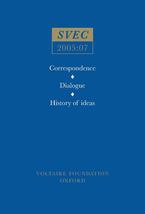 Correspondence; Dialogue; History of ideas : 2005:07