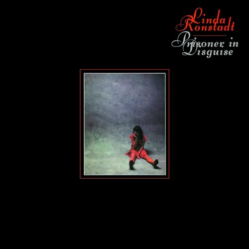 Linda Ronstadt album cover: a lone figure in red against a gray background.