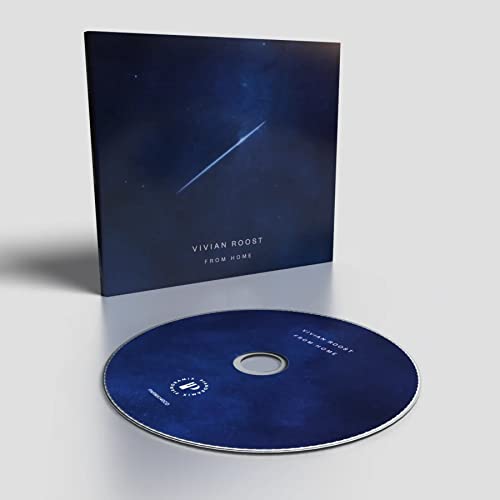 CD case and disc for "Vivian Roost - From Home" with a starry night design.