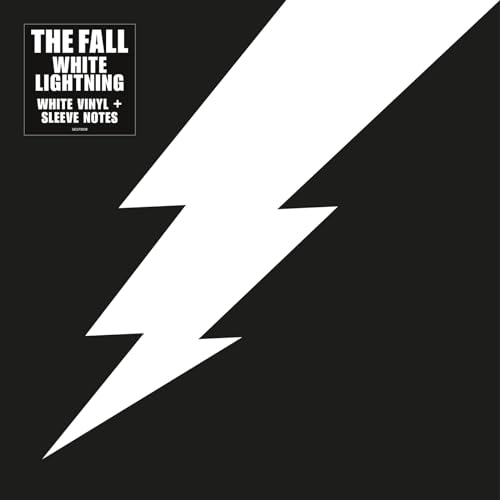 Black album cover with a white lightning bolt and band name "The Fall".