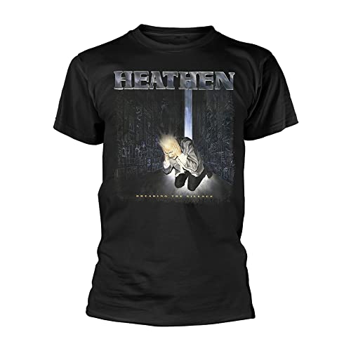 Heathen T Shirt Breaking The Silence Band Logo Official Mens Black S