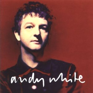 CD cover featuring a portrait of musician Andy White against a red background.